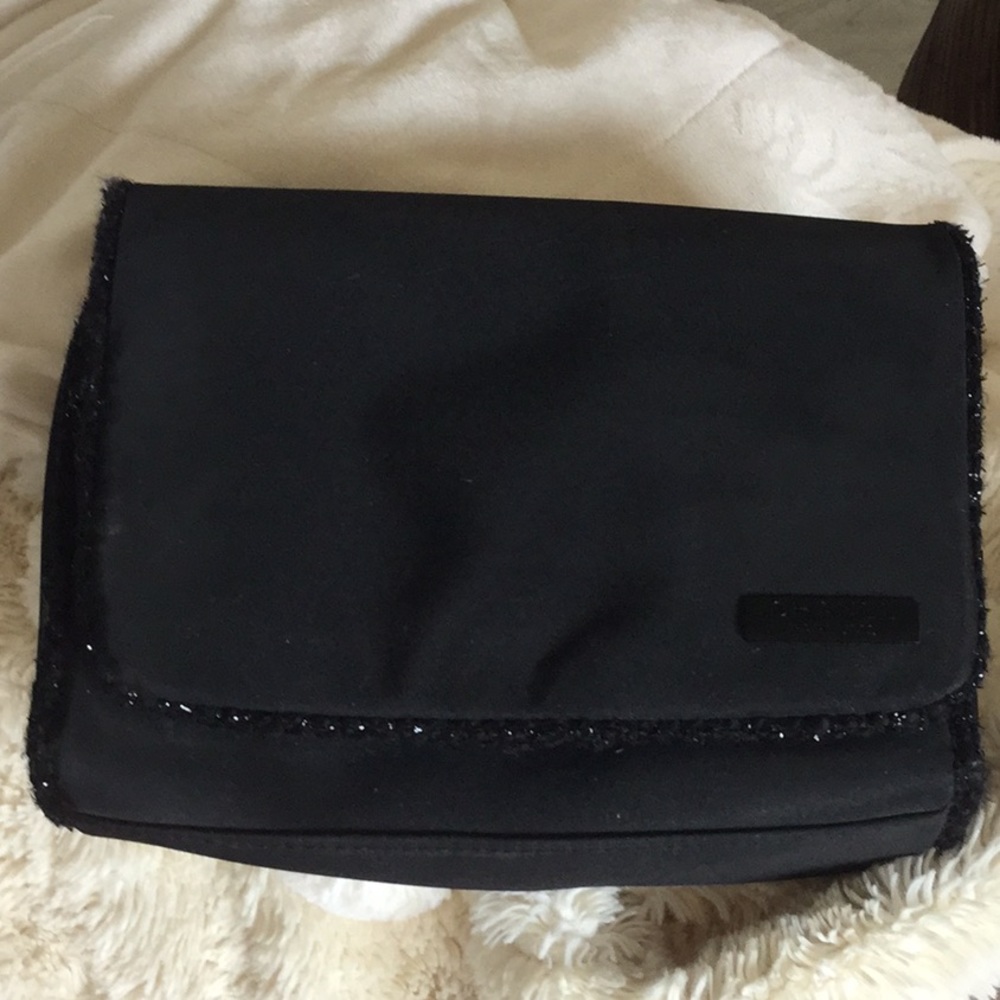 CHANEL Parfumes black toilet bag